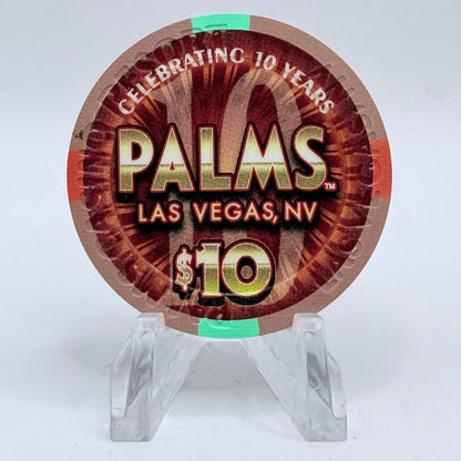 Palms Casino Resort Las Vegas Nevada 2011 '10th Anniversary' LE $10 Casino Chip