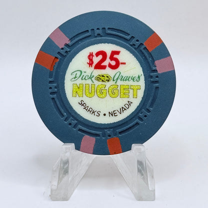 Dick Graves' Nugget Sparks Nevada 1958 LE $25 Casino Chip N4050.1