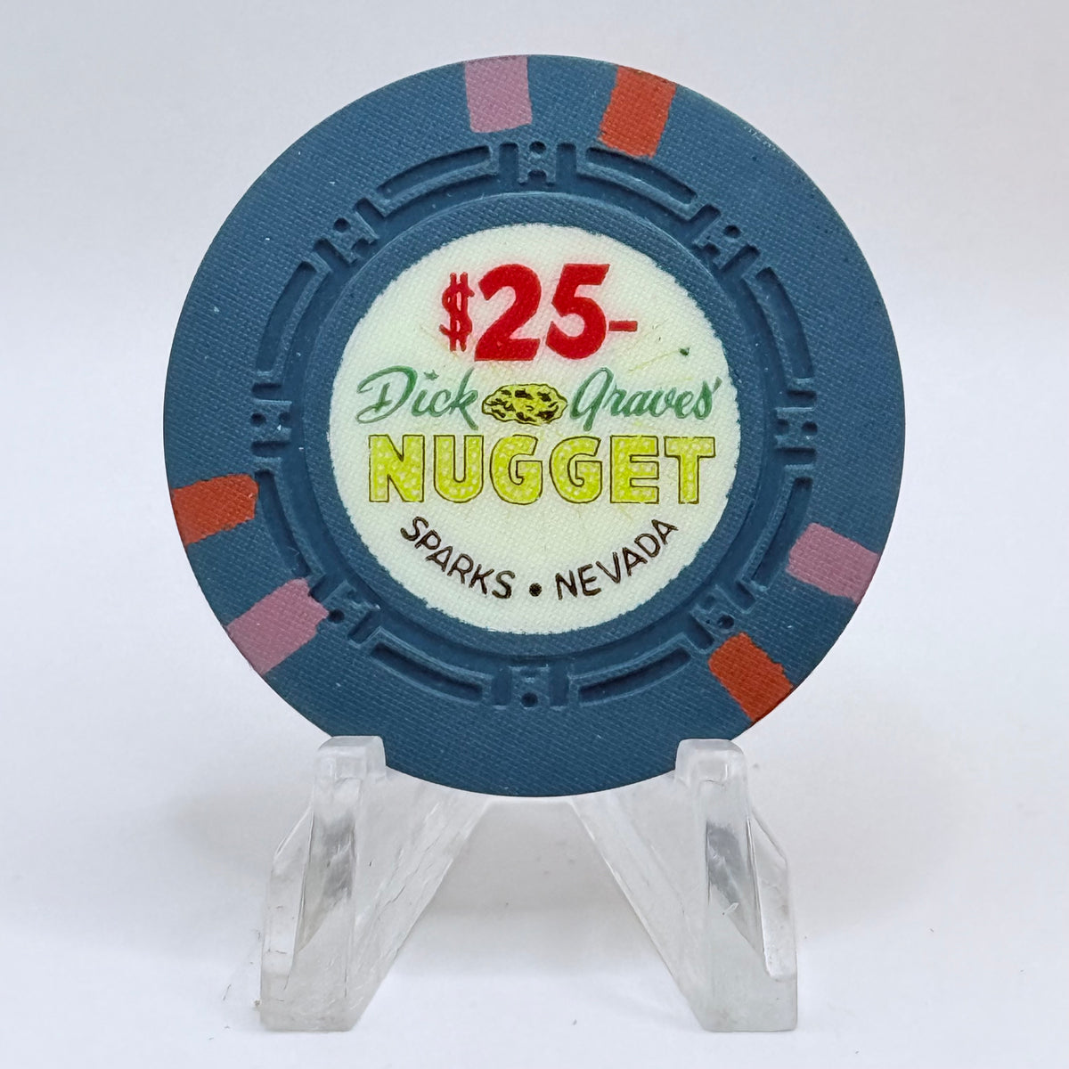 Dick Graves' Nugget Sparks Nevada 1958 LE $25 Casino Chip N4050.1
