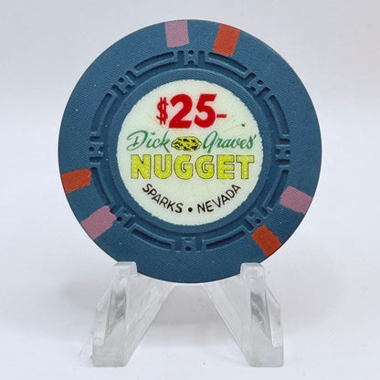 Dick Graves' Nugget Sparks Nevada 1958 LE $25 Casino Chip N4050.1
