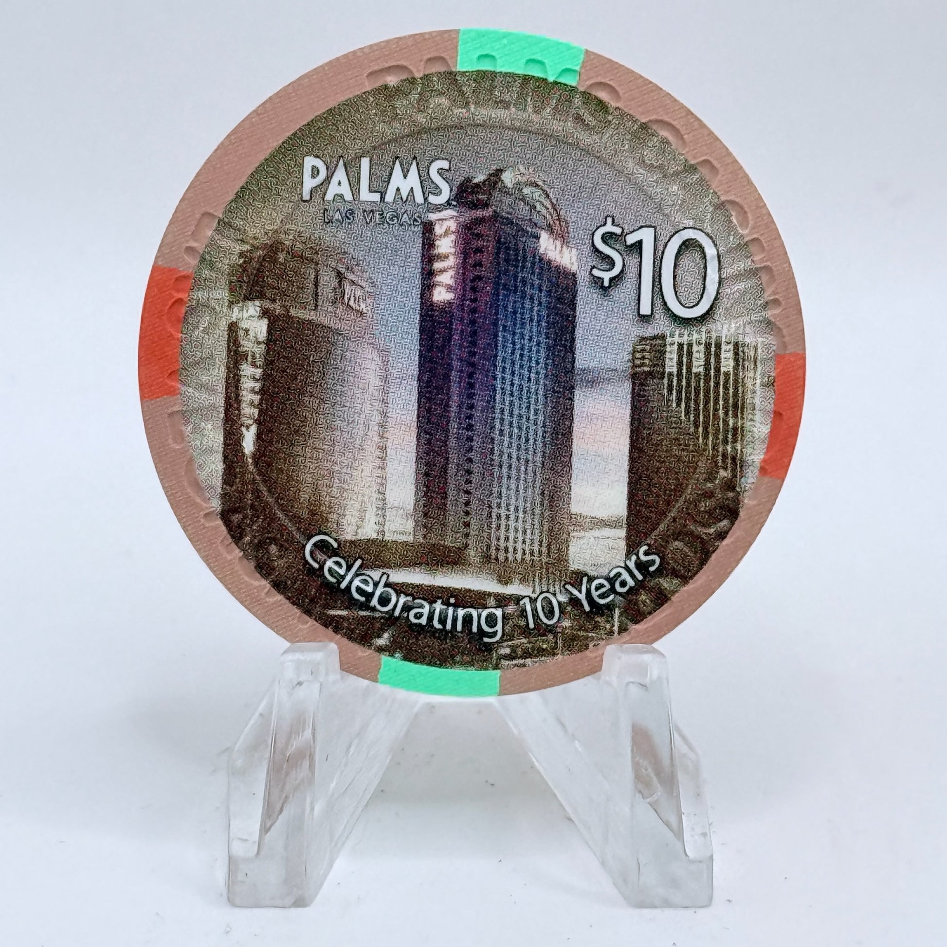 Palms Casino Resort Las Vegas Nevada 2011 '10th Anniversary' LE $10 Casino Chip D0331