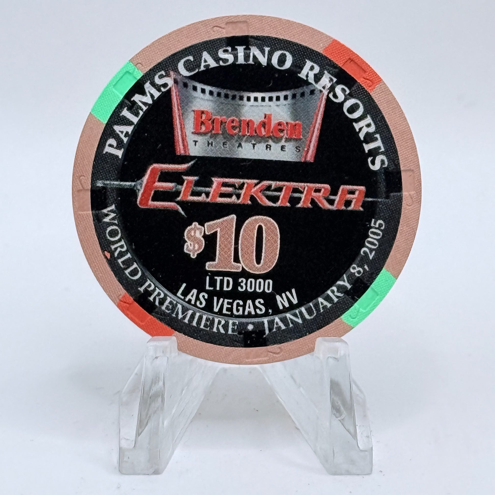 Palms Casino Resort Las Vegas Nevada 2005 LE $10 Casino Chip E4139