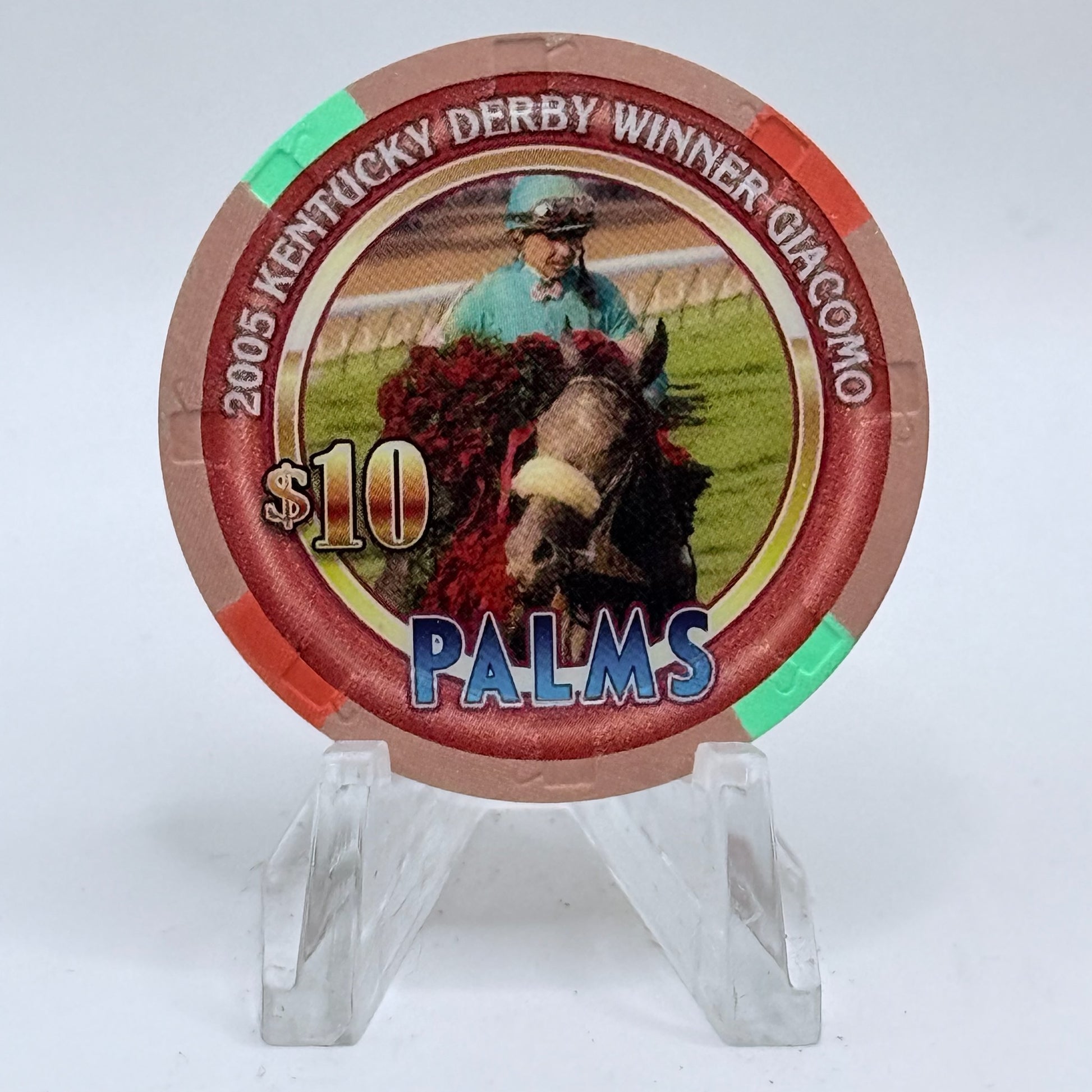Palms Casino Resort Las Vegas Nevada 2006 'Kentucky Derby' LE $10 Casino Chip E5258