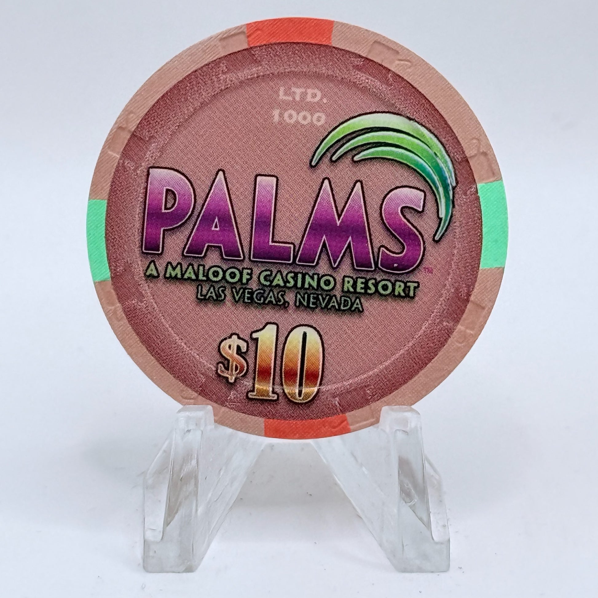Palms Casino Resort Las Vegas Nevada 2006 'Kentucky Derby' LE $10 Casino Chip E5258