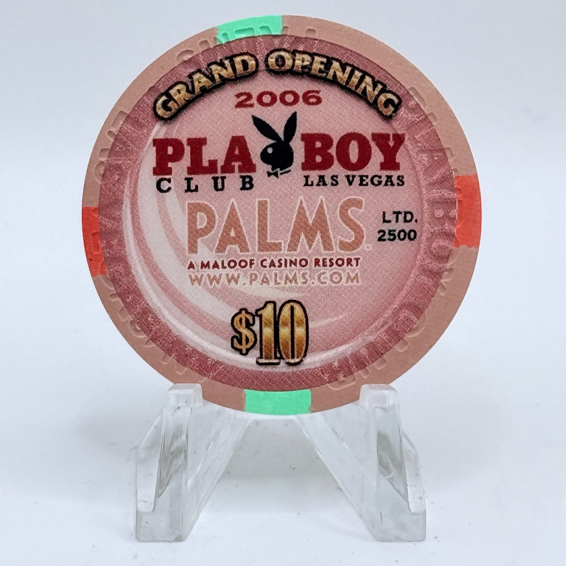 Palms Casino Resort Las Vegas Nevada 2006 'Playboy' LE $10 Casino Chip E6118
