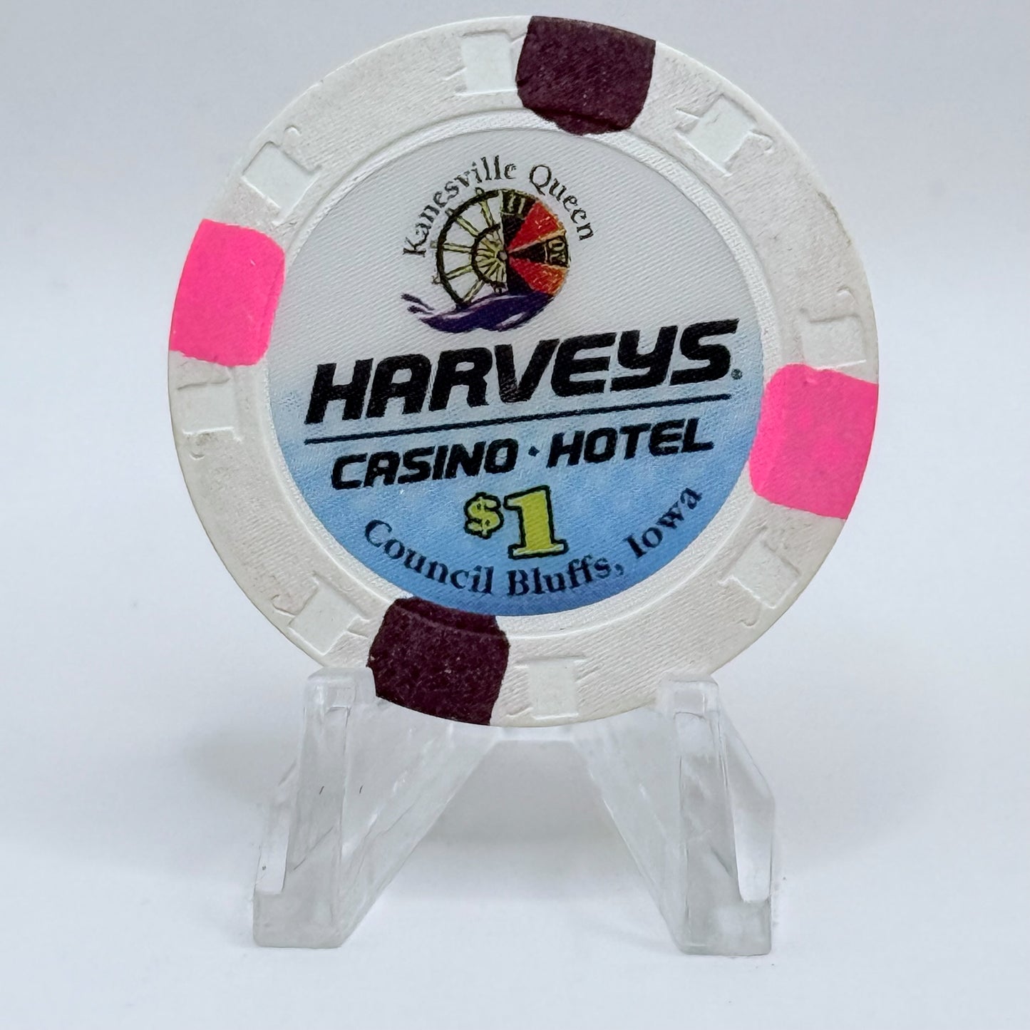 Harvey's Council Bluffs Iowa Series 1 $1 Casino Chip