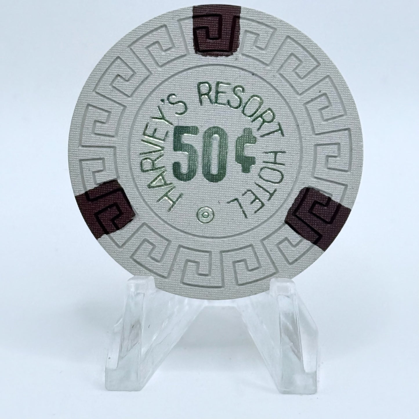 Harvey's (Wagon Wheel) Lake Tahoe Nevada 1970s $0.50 Casino Chip N8561