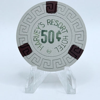 Harvey's (Wagon Wheel) Lake Tahoe Nevada 1970s $0.50 Casino Chip N8561