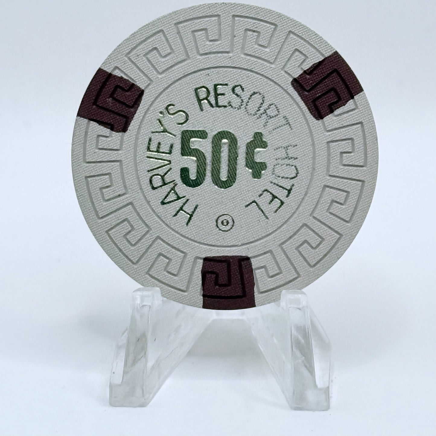 Harvey's (Wagon Wheel) Lake Tahoe Nevada 1970s $0.50 Casino Chip N8561