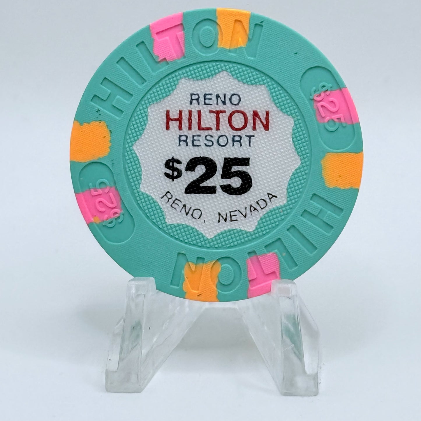 Hilton Resort Reno Nevada 1992 $25 Casino Chip N4642