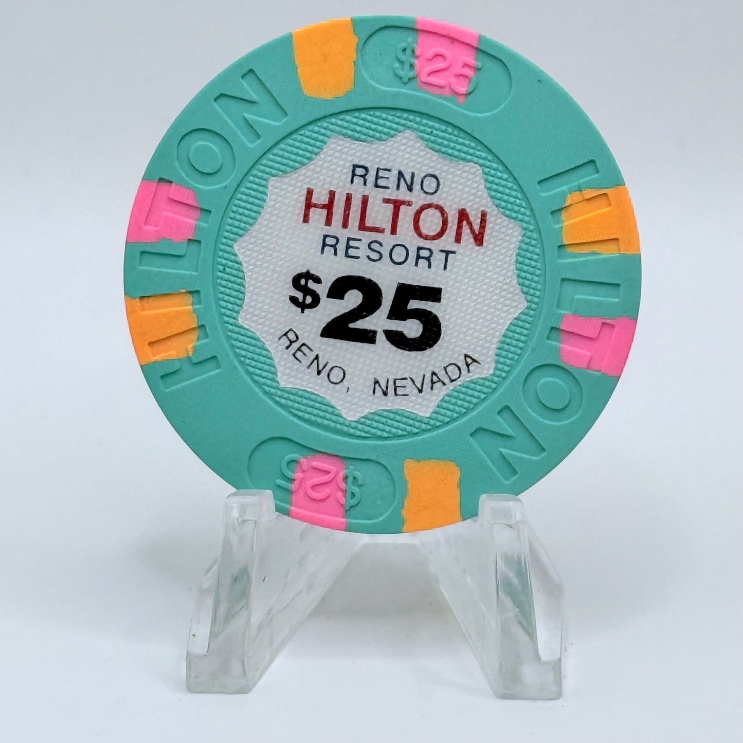 Hilton Resort Reno Nevada 1992 $25 Casino Chip N4642