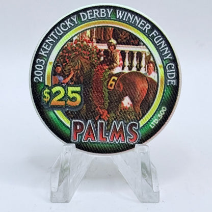 Palms Casino Resort Las Vegas Nevada 2003 'Kentucky Derby' LE $25 Casino Chip E1988