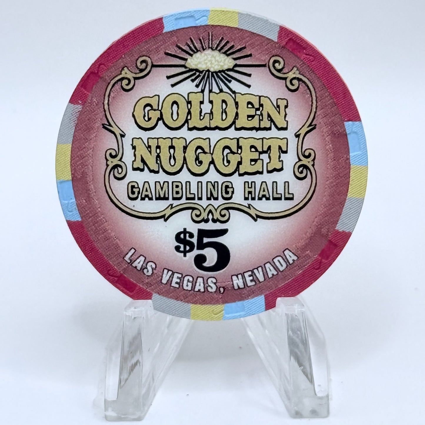 Golden Nugget Las Vegas Nevada 2004 'Celebration Weekend' LE $5 Casino Chip E0664
