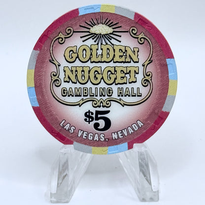 Golden Nugget Las Vegas Nevada 2004 'Celebration Weekend' LE $5 Casino Chip E0664