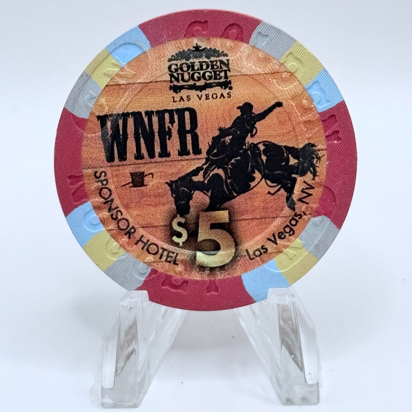 Golden Nugget Las Vegas Nevada 2015 'WNFR' LE $5 Casino Chip D2072