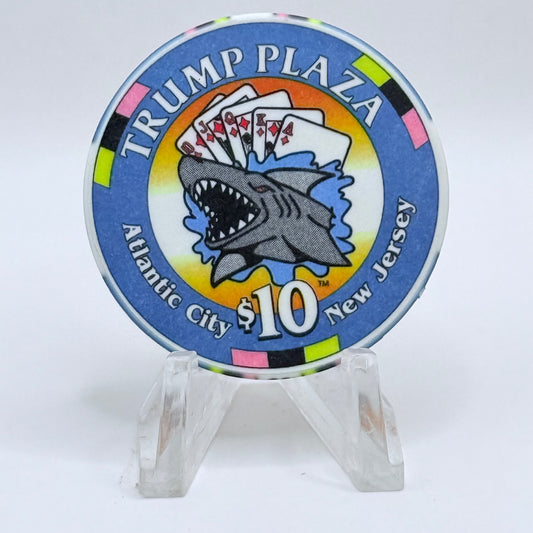 Trump Plaza Atlantic City New Jersey 2004 'Card Sharks' LE $10 Casino Chip