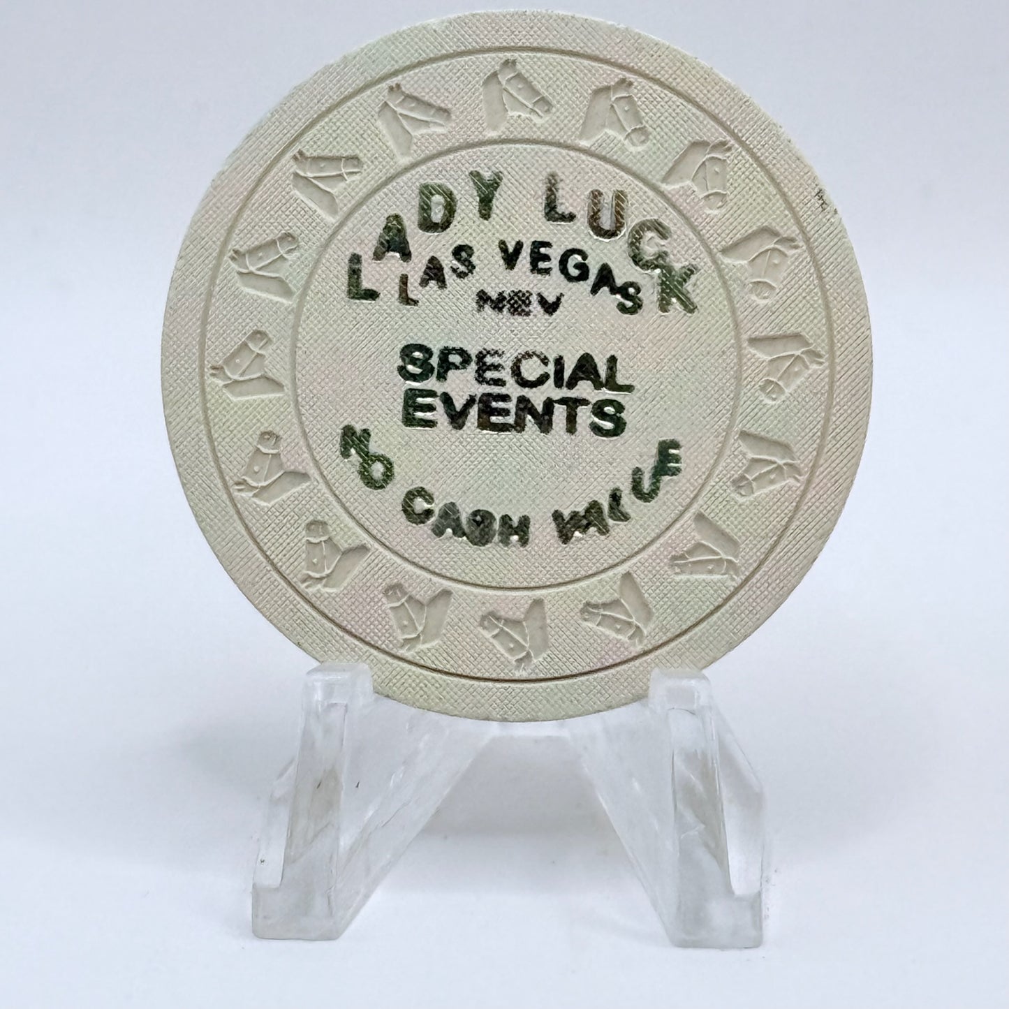 Lady Luck Las Vegas Nevada 1980s NCV Casino Chip N4358