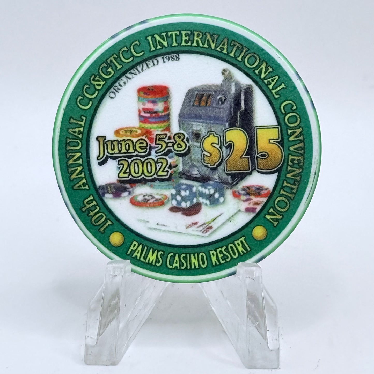 Palms Casino Resort Las Vegas Nevada '10th Annual CCGTTC' LE $25 Casino Chip E2012