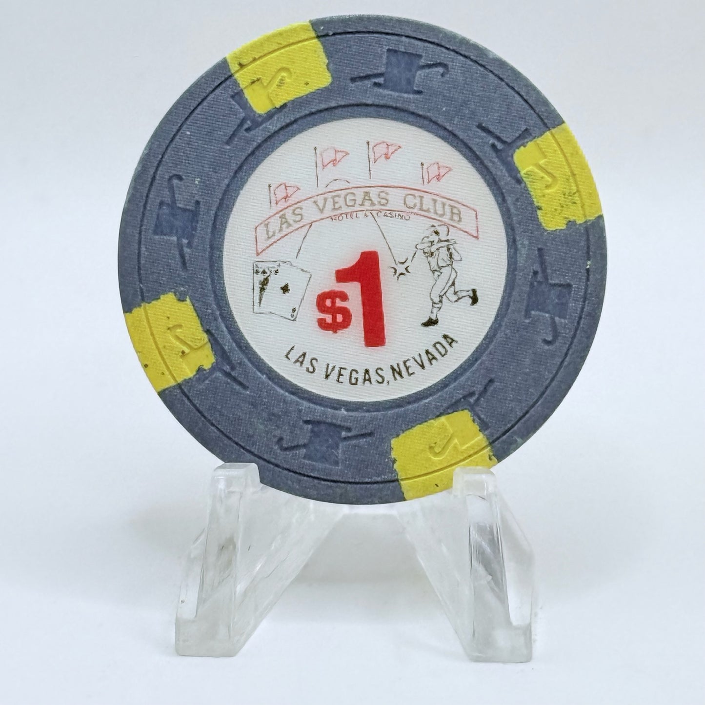 Las Vegas Club Las Vegas Nevada 1980s Series 11 $1 Casino Chip N2397