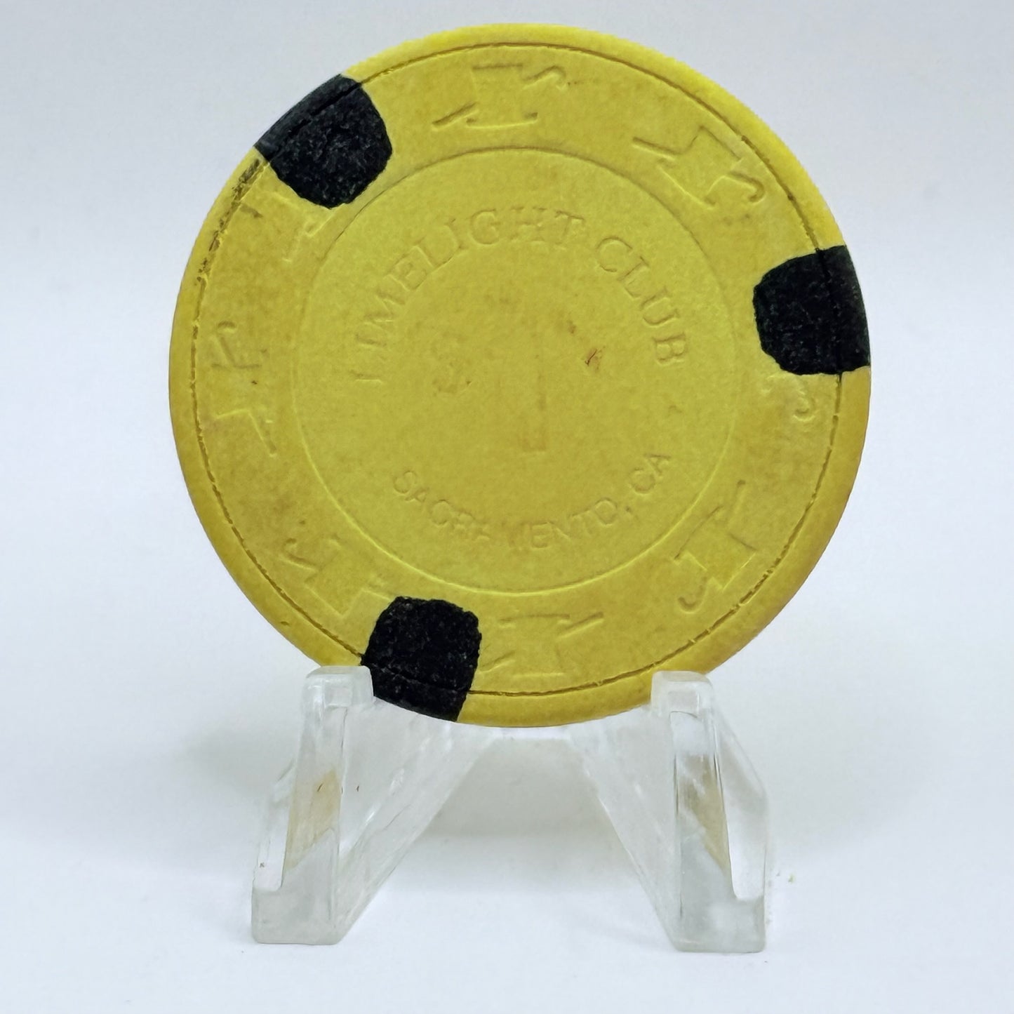 Limelight Card Room Sacramento California $1 Casino Chip