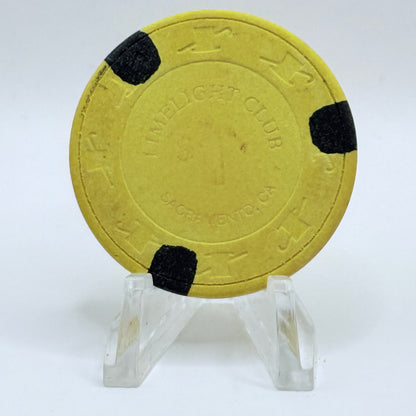 Limelight Card Room Sacramento California $1 Casino Chip