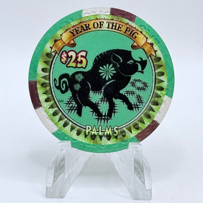 Palms Casino Resort Las Vegas Nevada 2007 'Year Of The Pig' LE $25 Casino Chip E5885