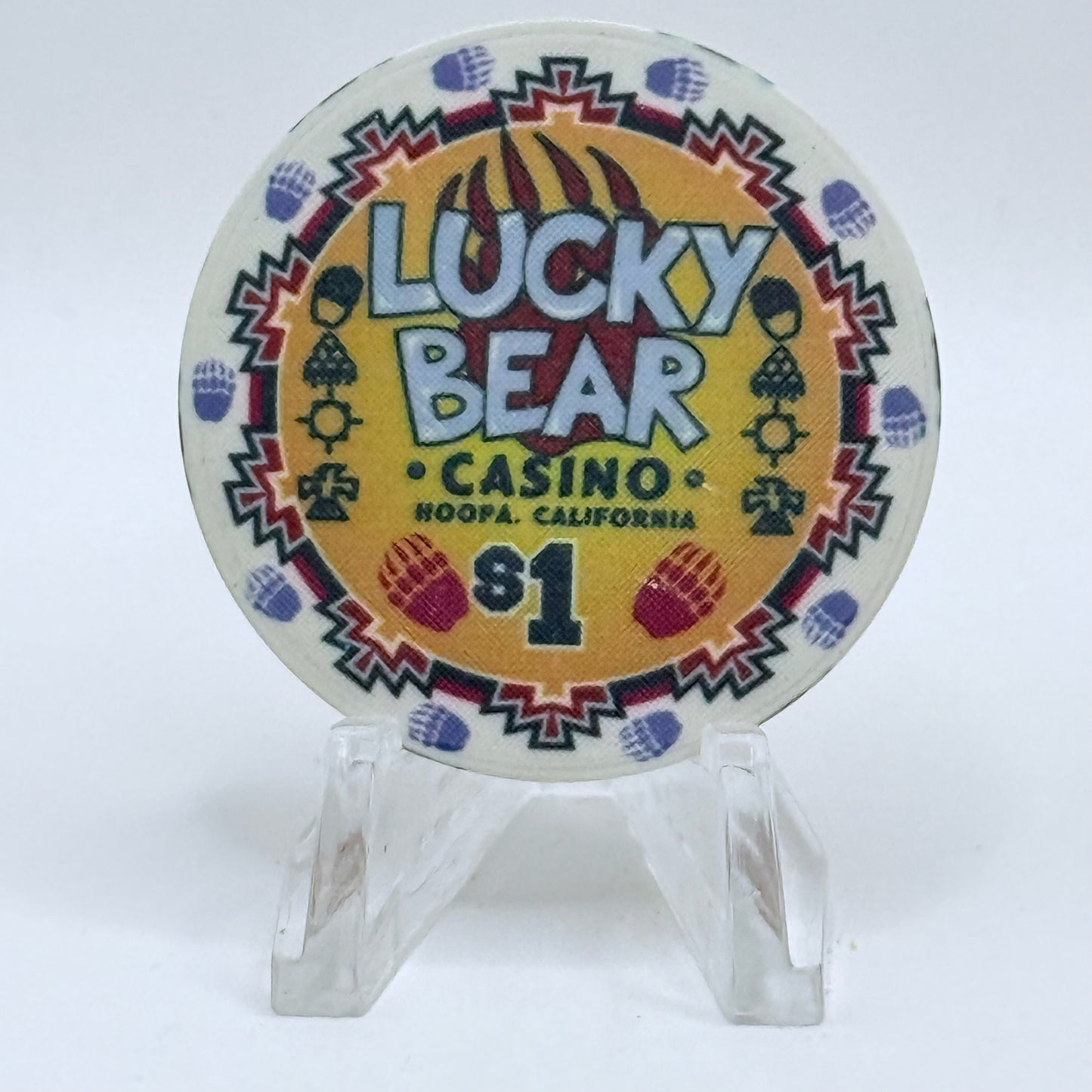 Lucky Bear Casino Hoopa California $1 Casino Chip