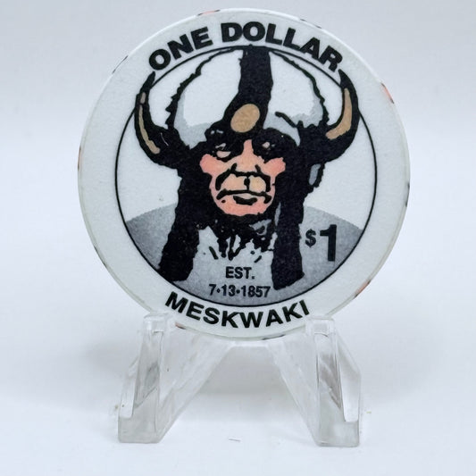Meskwaki Bingo/Casino Tama Iowa 1997 $1 Casino Chip
