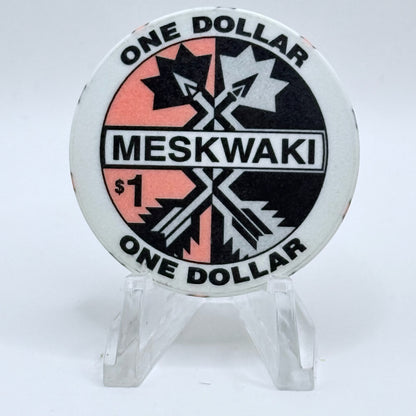 Meskwaki Bingo/Casino Tama Iowa 1997 $1 Casino Chip