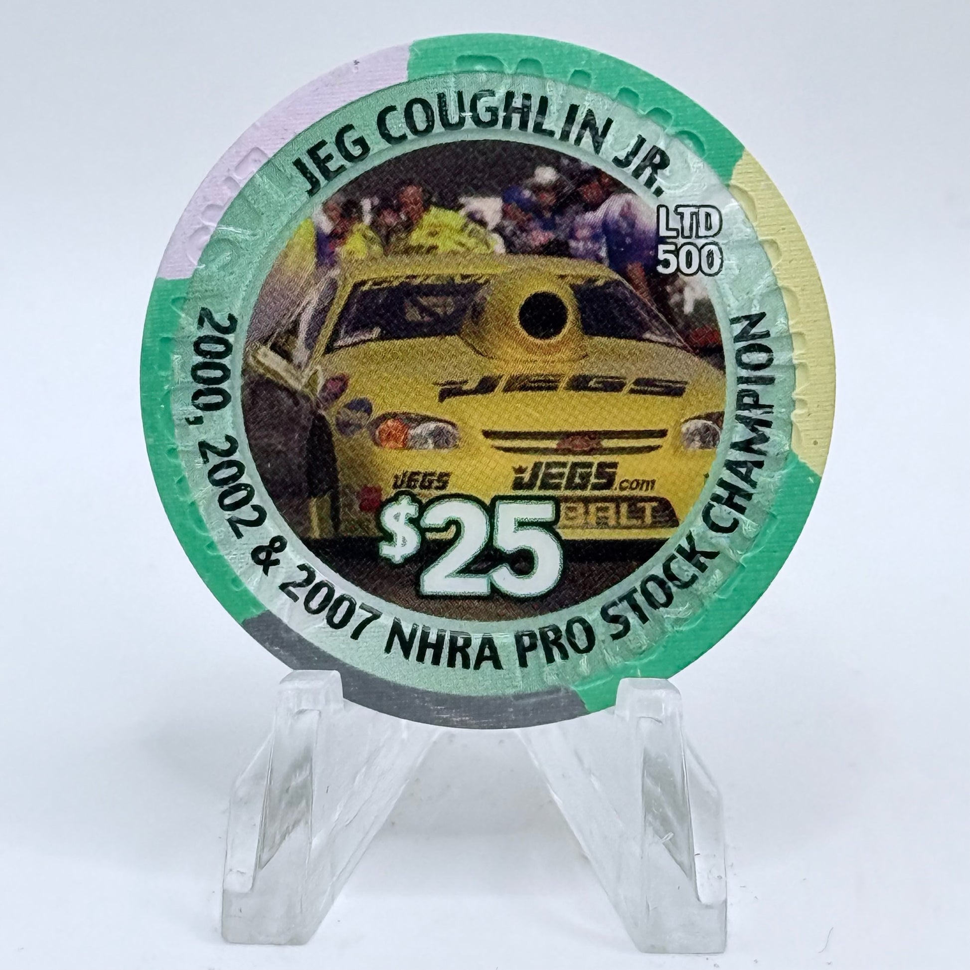 Palms Casino Resort Las Vegas Nevada 2008 'Jeg Coughlin Jr.' LE $25 Casino Chip E7503