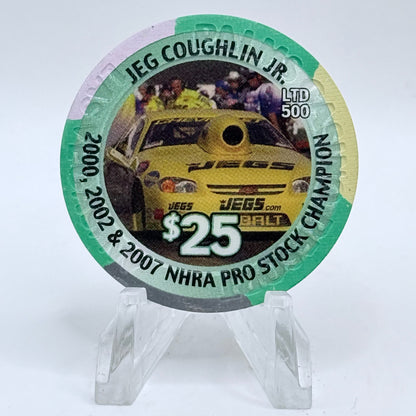 Palms Casino Resort Las Vegas Nevada 2008 'Jeg Coughlin Jr.' LE $25 Casino Chip E7503