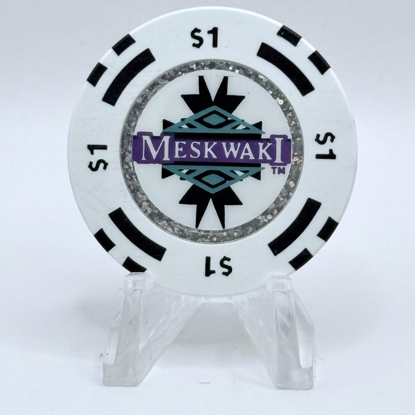 Meskwaki Bingo/Casino Tama Iowa 1999 $1 Casino Chip