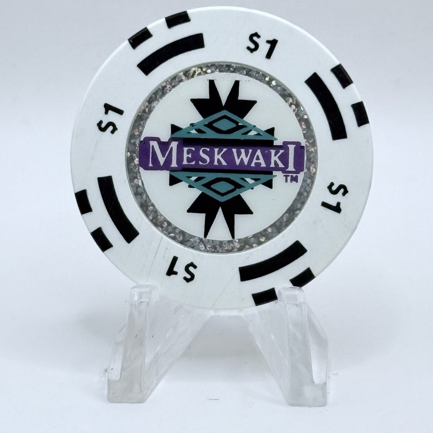 Meskwaki Bingo/Casino Tama Iowa 1999 $1 Casino Chip