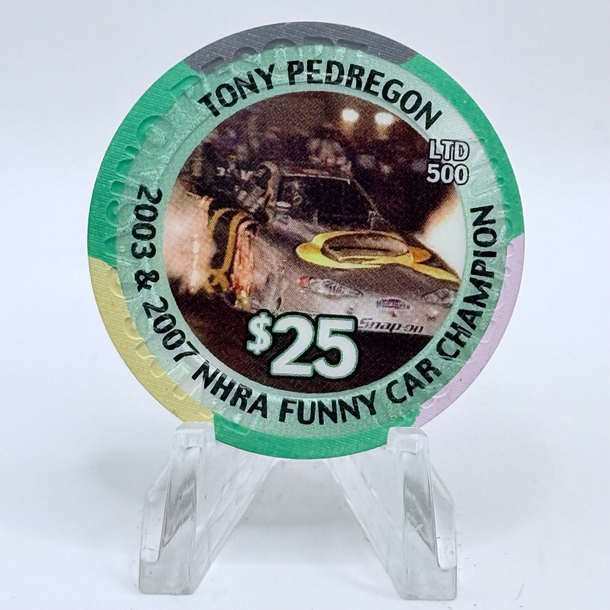 Palms Casino Resort Las Vegas Nevada 2008 'Tony Pedregon' LE $25 Casino Chip E7504