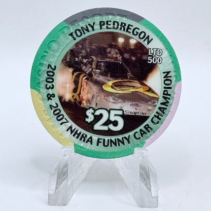 Palms Casino Resort Las Vegas Nevada 2008 'Tony Pedregon' LE $25 Casino Chip E7504