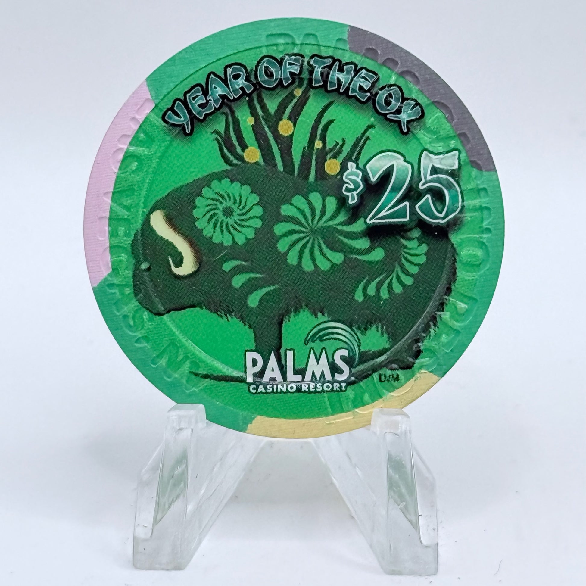Palms Casino Resort Las Vegas Nevada 2009 'Year Of The Ox' LE $25 Casino Chip E7515