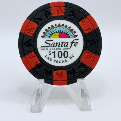 Santa Fe Las Vegas Nevada 1991 $100 Casino Chip V5542