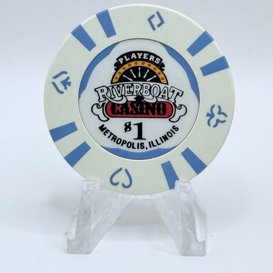 Players Riverboat Casino Metropolis Illinois $1 Casino Chip
