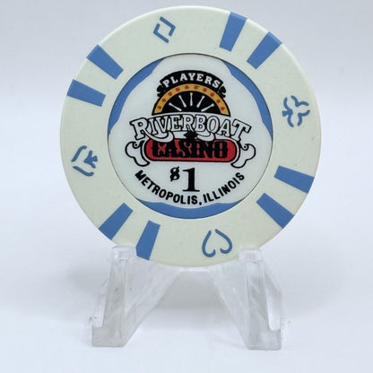 Players Riverboat Casino Metropolis Illinois $1 Casino Chip