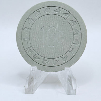 Plaza Hotel Card Room Healdsburg California $0.10 Casino Chip