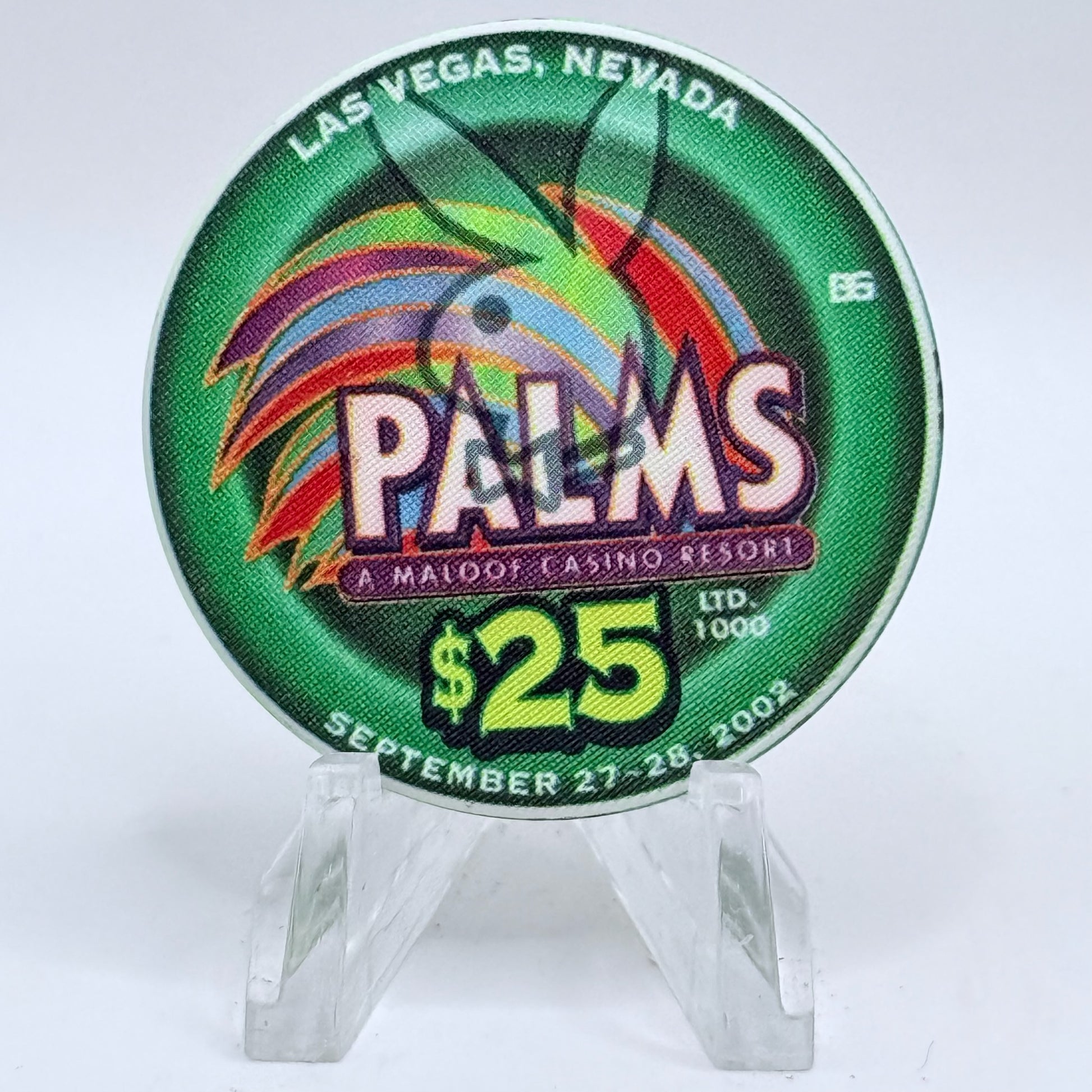 Palms Casino Resort Las Vegas Nevada 2002 'Playboy' Series 38 LE $25 Casino Chip E2004