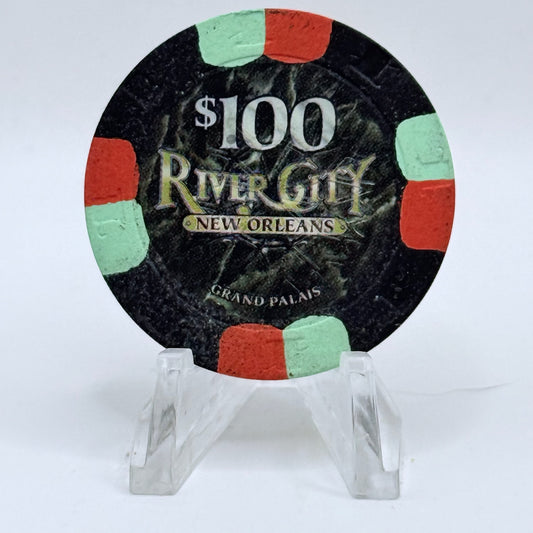 River City Grand Palais New Orleans Louisiana Series 4 $100 Casino Chip