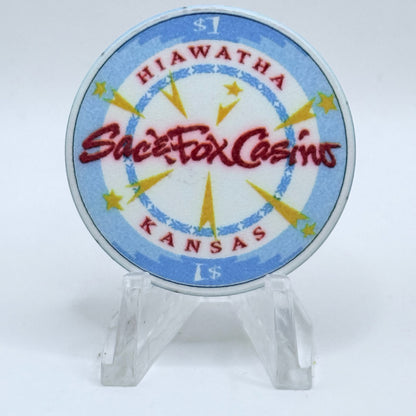 Sac & Fox Powhattan Kansas Series 1 $1 Casino Chip