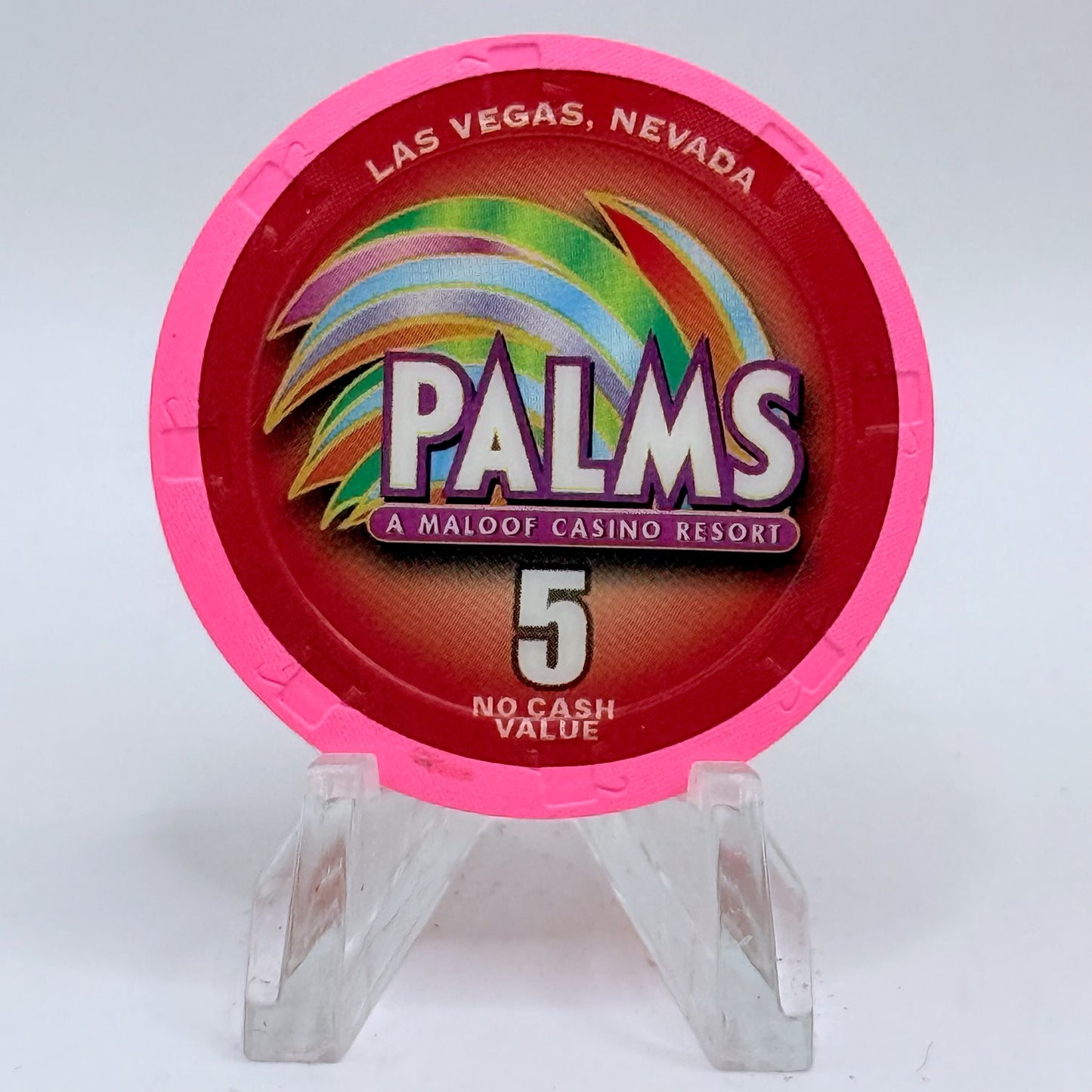 Palms Casino Resort Las Vegas Nevada 2004 '6th Annual CCGTCC' Series 8 $5 NCV Casino Chip E3416