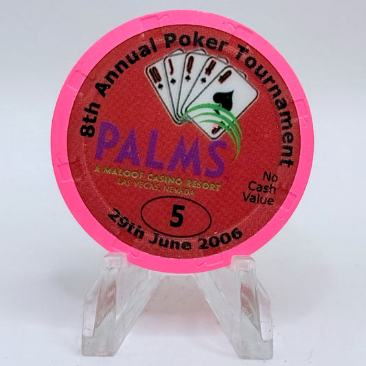 Palms Casino Resort Las Vegas Nevada 2006 '8th Annual CCGTCC' Series 12 $5 NCV Casino Chip E7466