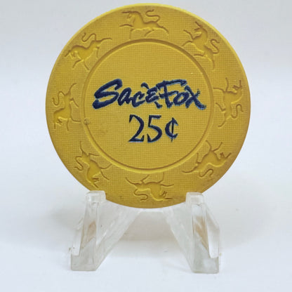 Sac & Fox Powhattan Kansas $0.25 Casino Chip