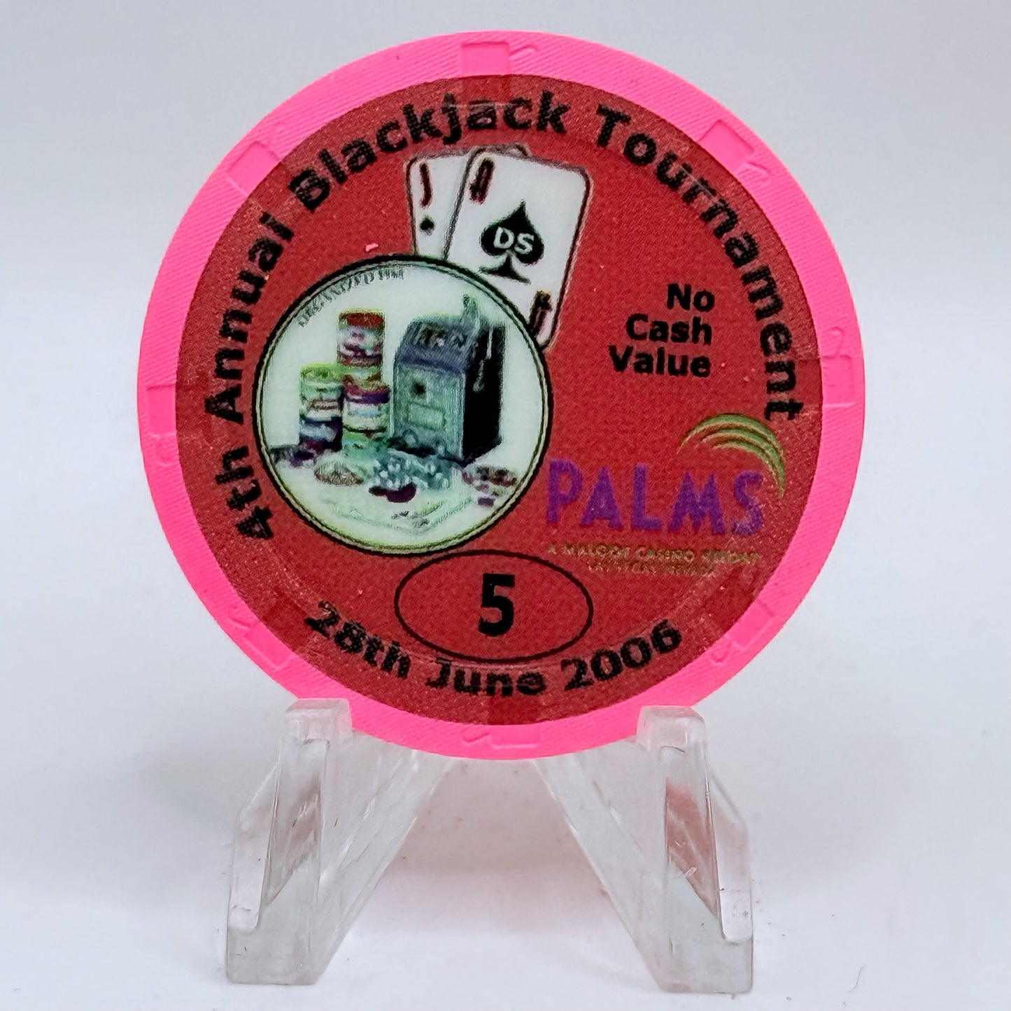 Palms Casino Resort Las Vegas Nevada 2006 '8th Annual CCGTCC' Series 12 $5 NCV Casino Chip E7466