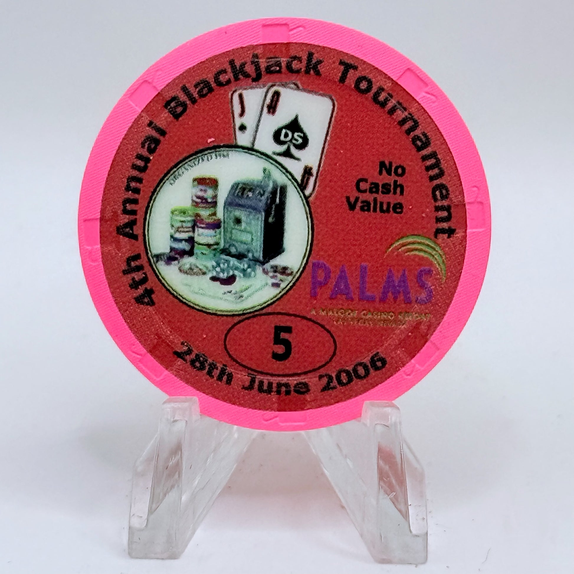Palms Casino Resort Las Vegas Nevada 2006 '8th Annual CCGTCC' Series 12 $5 NCV Casino Chip E7466