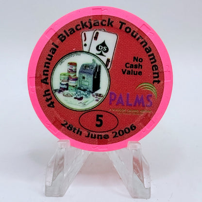 Palms Casino Resort Las Vegas Nevada 2006 '8th Annual CCGTCC' Series 12 $5 NCV Casino Chip E7466