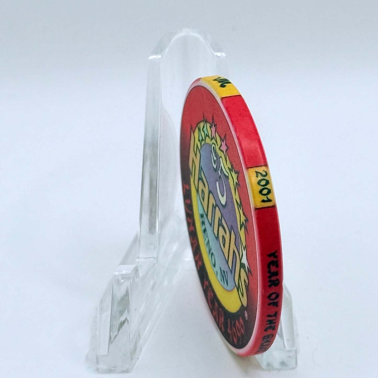 Harrah's Reno Nevada 2001 'Year Of The Snake' LE $5 Casino Chip V6282
